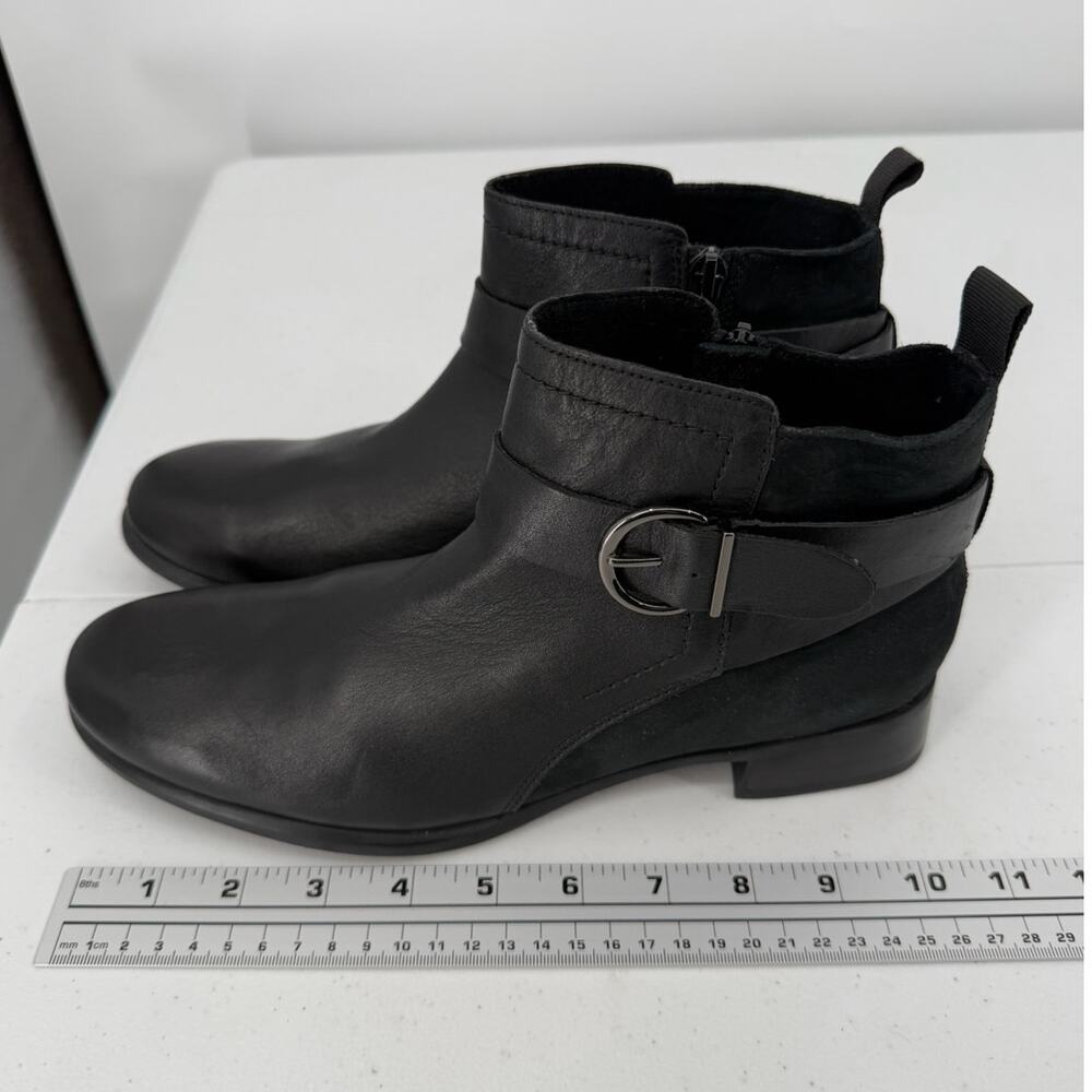Munro Black Leather & Suede Ankle Boots - Picture 8 of 9
